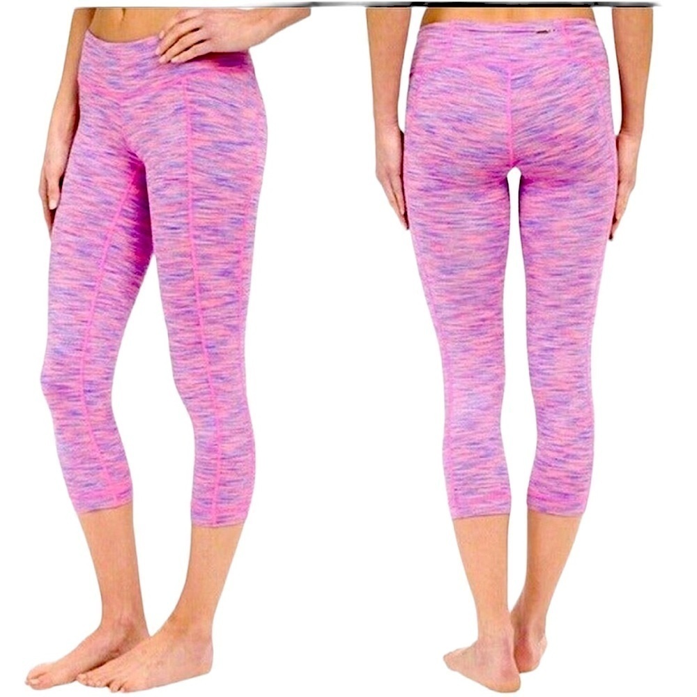 Lilly Pulitzer Luxletic Weekender Flamino Pink Spacedye Leggings Size XS Yoga